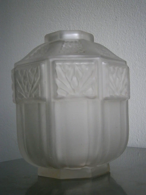 Grand vase art déco motif écailleux signé Sars France