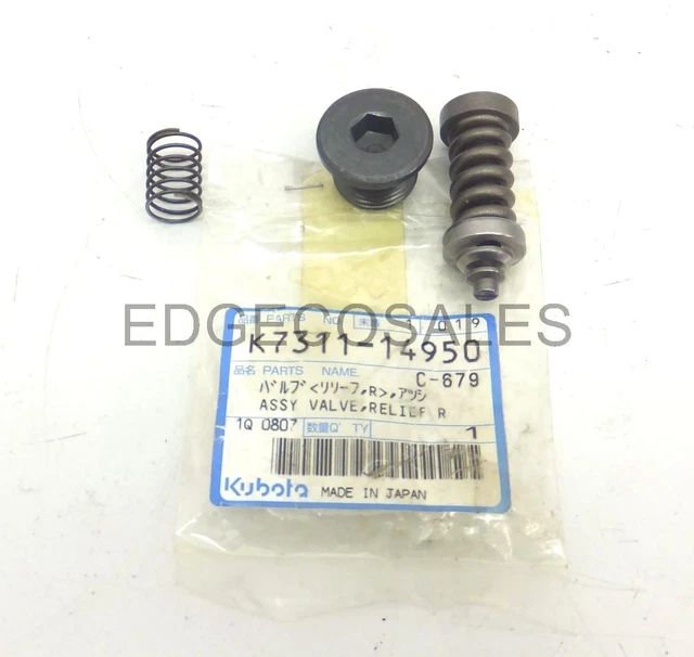 KUBOTA &RTV500 SERIES& Hydraulic HST4 Relief Valve Assembly
