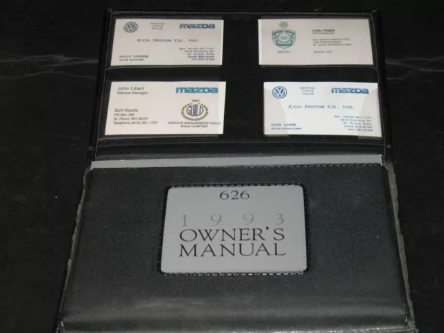 93 1993 Mazda 626 owners manual EXCELLENT CONDITION SEE PICTURES