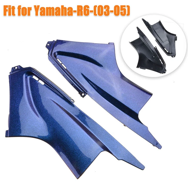 Blue Gas Tank Side Cover Panel Fairing Cowl for Yamaha YZF R6 2003-2005 R6S 2006
