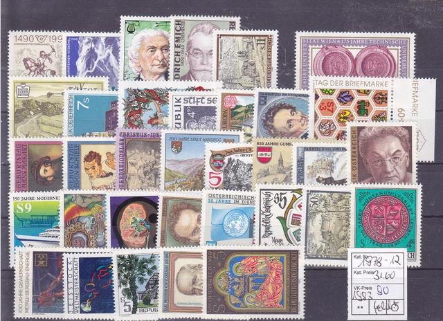 Österreich  Lot aus dem Jahr 1983  postfrisch siehe  Scan