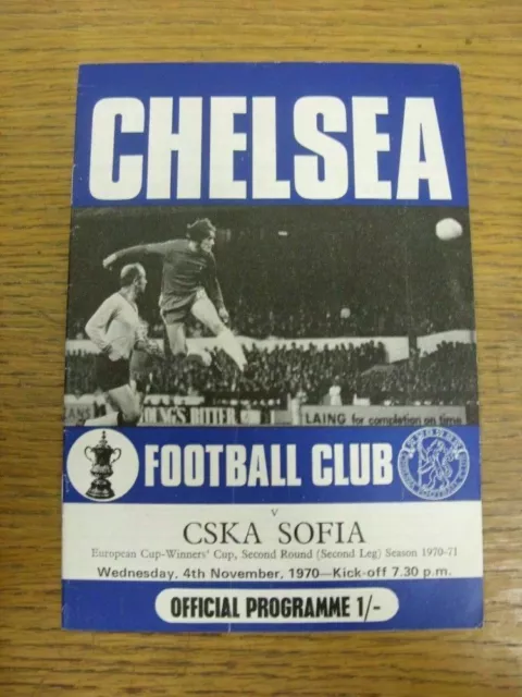 1970 Chelsea v CSKA Sofia European Cup Winners Cup