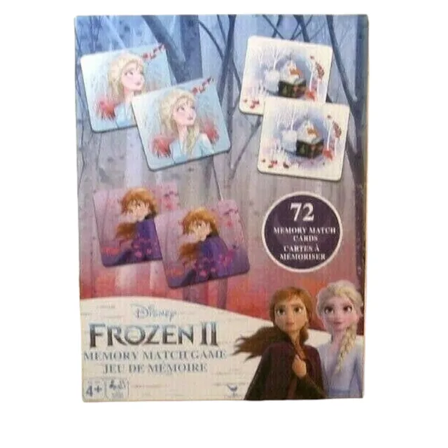 Frozen II Memory Match Game 72 Match Cards NEW Frozen 2 Disney