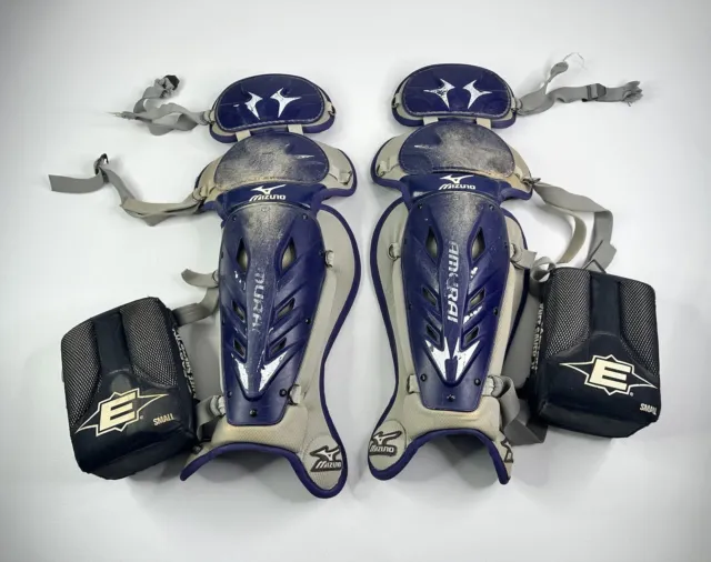 Mizuno Catcher Women’s Leg Pads Guard 16” Length Softball Gear - Purple