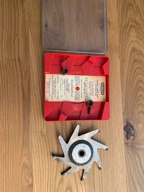 Vintage CRAFTSMAN 7"  Kromedge Carbide Tip Adjustable Dado Blade Set  