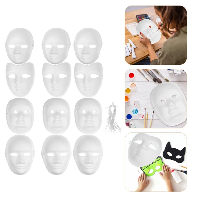 12 Pcs Cosplay Tanzparty DIY- Kostüme Für Erwachsene Weißes Papier