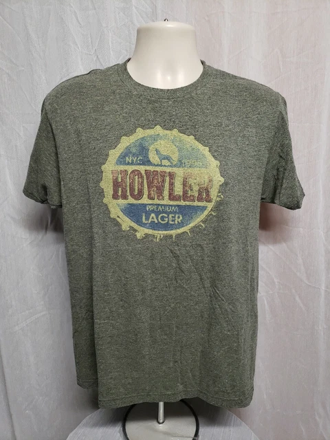 Howler Premium Lager NYC 1995 Adult Medium Green TShirt