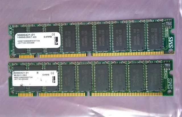 Kit RAM EDO 128 Mo (2x64 Mo) Micron 60ns ECC Pour Serveur Compaq - Occasion