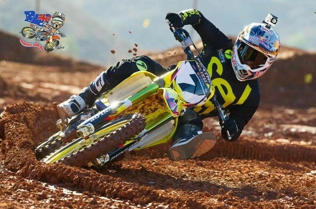 525739 JAMES STEWART Honda Yamaha SX/MX Motocross 36x24 WALL PRINT POSTER