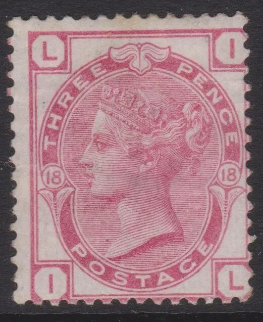 GB QV  mint Surface Printed SG143 3d rose plate 18 cat. value £525