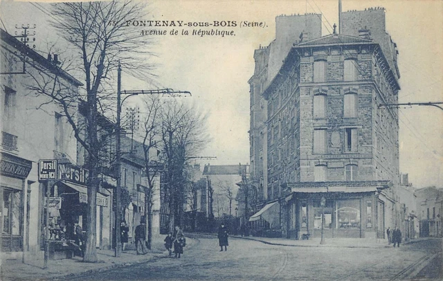CPA 94 FONTENAY SOUS BOIS AVENUE DE LA REPUBLIQUE (cliché pas courant