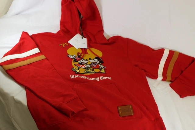Disney x Coach Mickey Et Minnie Mouse Femmes Pull à Capuche Taille M