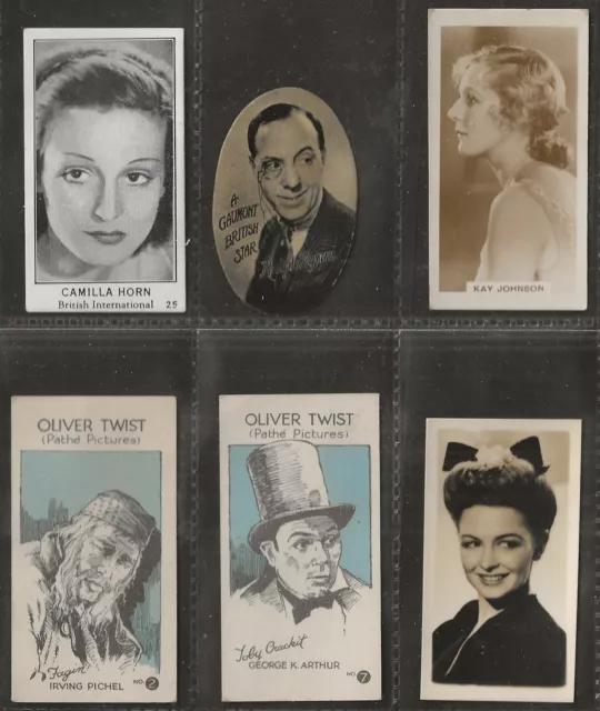 6x SCARCE FILM CARDS - 6 CARDS - LOT 1 OF 1