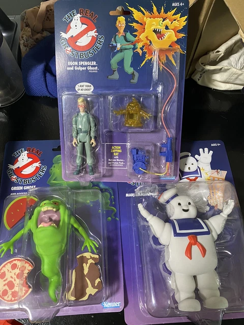 Ghostbusters Stay-Puft Marshmallow Man, Slimer (Green Ghost), Egon Spengler