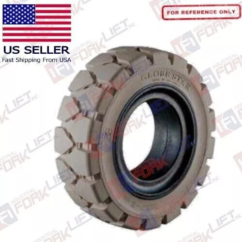 18x7-8 Forklift Solid Pneumatic Tire Globestar Gray Traction Self-Lock