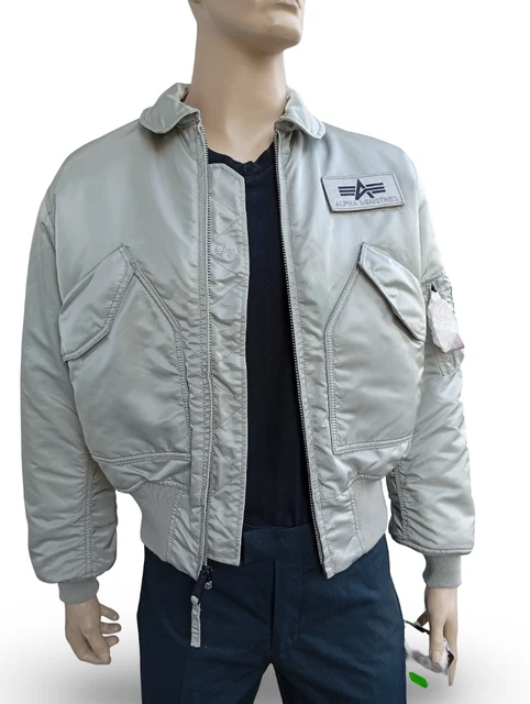 Alpha Industries Herren Bomberjacke CWU 45 X-Force Rep.grey
