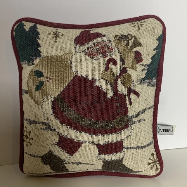 "Almohada decorativa de Navidad tapiz Ricerdale vintage 7x8"""