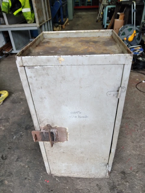 Engineers Cabinet Vintage Industrial Tool Cabinet