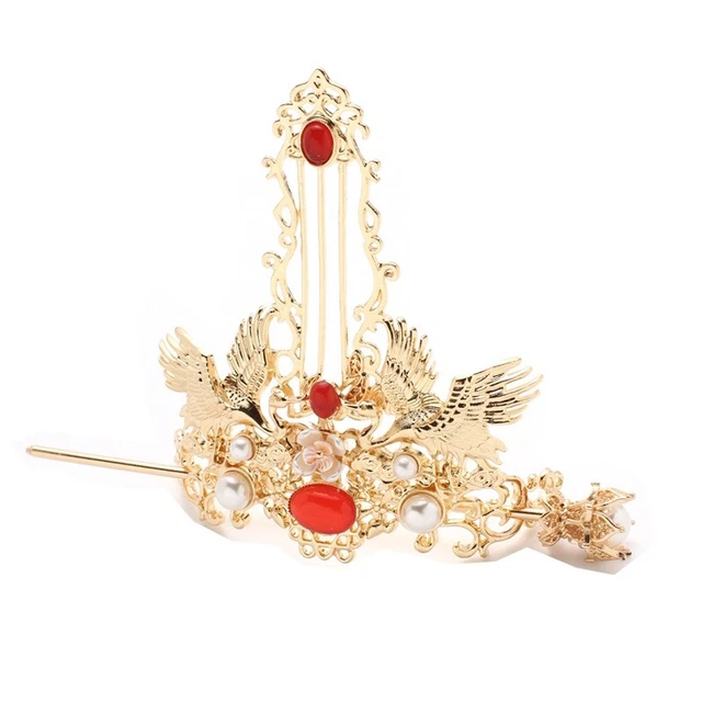 Épingle à Cheveux Ornée Perles Et Glands Style Hanfu Chinois - Neuf Avec étiquette