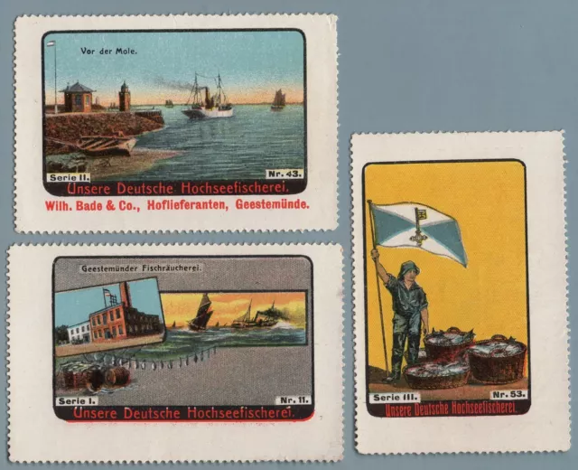 ES1923 Poster stamps advertising: Fishing industry in Germany