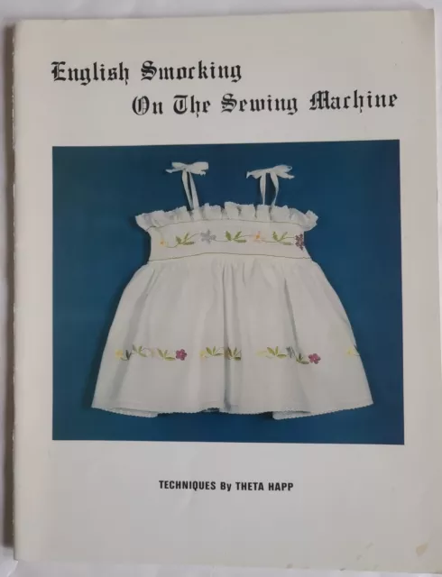 Folleto de máquina de coser inglesa Theta Happ Techniques corazones 12 pg