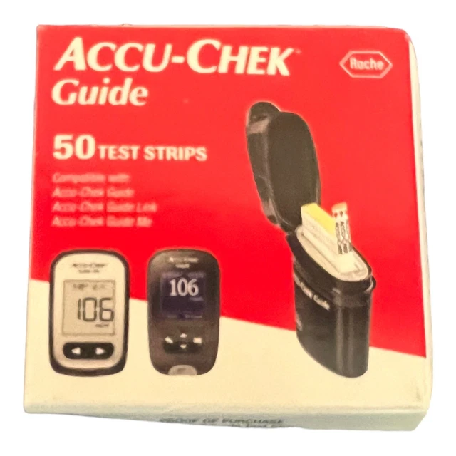 ACCUCHEK GUIDE TEST strips 50ct, Expires Oct. 2024 AccuCheck NEW
