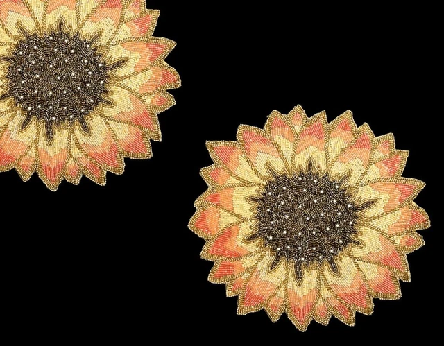 Logos Vectoriels De Tournesol En Forme D'arbre. Nature Arbres Vector Illustration Création De