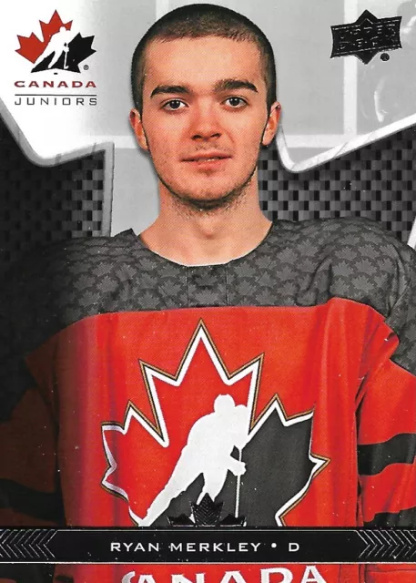 Ryan Merkley #27 - 2018 Team Canada Juniors - Base Men