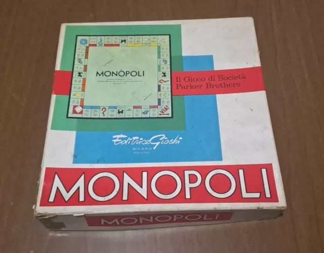 MONOPOLI Con BAMBOLA ROSA Raro Gioco In Scatola Vintage In LIRE