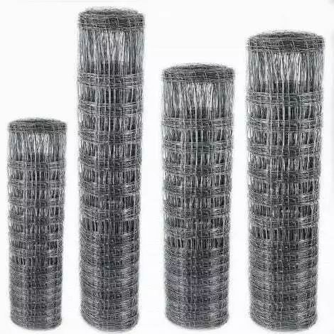 1250 Meter (25 Rollen a 50 Meter) Wildzaun Forstzaun Knotengeflecht 150/13/15
