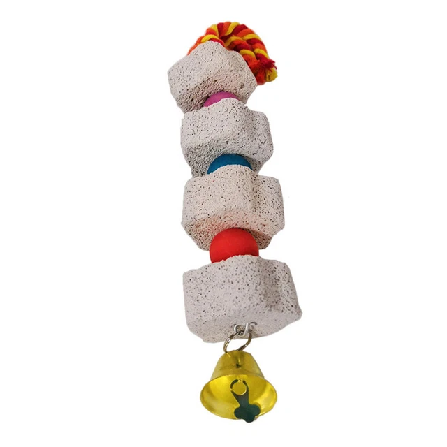 Parrot Swing Toys Calcium Supplement Iron Parakeets Cage Toy