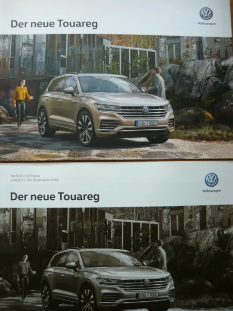 VW Touareg Modell 2018 Prospekt + Preisliste Volkswagen Touareg 2018