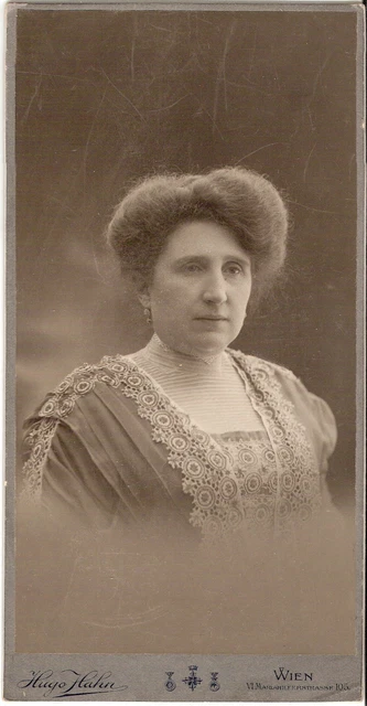 Großes CAB photo Feine Dame - Wien 1909