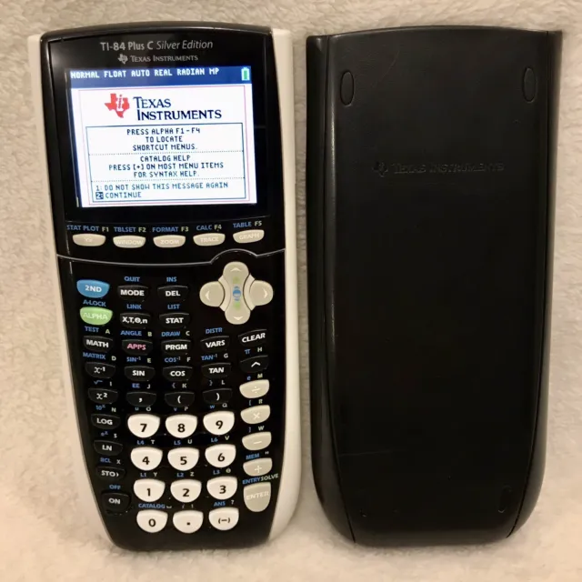 Texas Instruments TI-84 Plus C Silver Edition Graphing Calculator Clean Tested