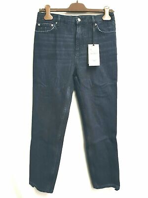 Zara jeans da donna blu the vintage Straight Regular Fit Tg. 34 NUOVO con etichetta
