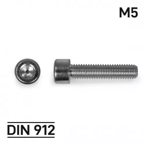 M5 x 6mm Zylinderschraube DIN 912-8.8 verzinkt - Schrau