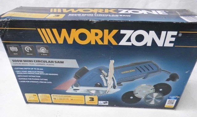 WORKZONE 500W MINI Circular Saw. Model WBT CS007. 92725 34.99