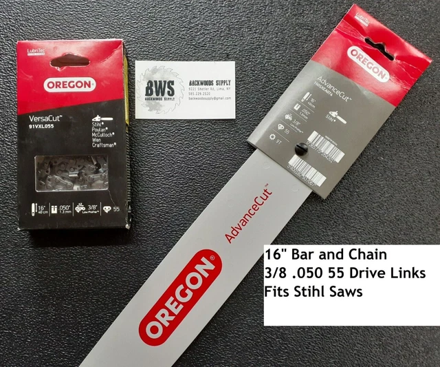 16& OREGON STIHL MS171 Chainsaw Bar & Chain 160SXEA074 3/8 050 91VXL055