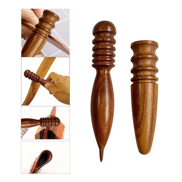 Brunisseur de bords en cuir Crafts Slicker rond pour les projets de travail