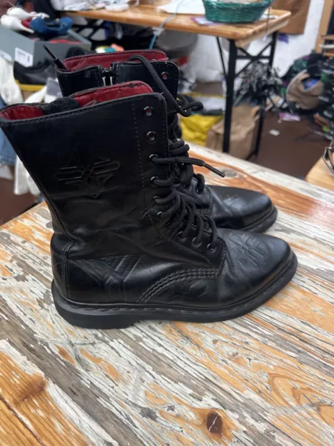 Dr. Martens X Yohji Yamamoto Leather Combat Boots Size UK 4