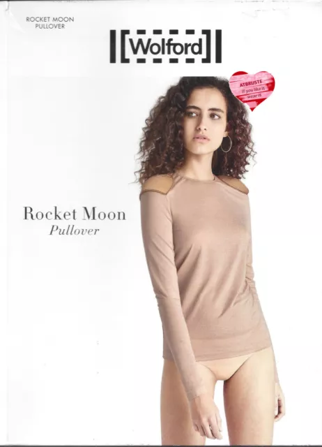 Wolford Rocket Moon Pullover • M • rose OP €175 ... natürlicher Wolle-Mix