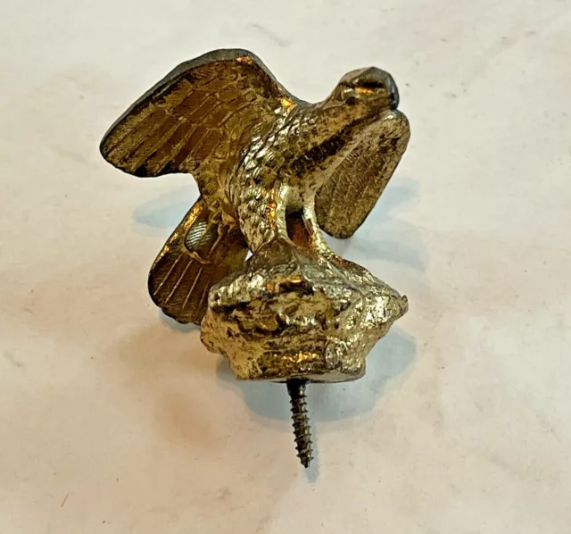 Antique Brass or Bronze Screw On Eagle Finial for Desk, Mirror, Clock, Etc...