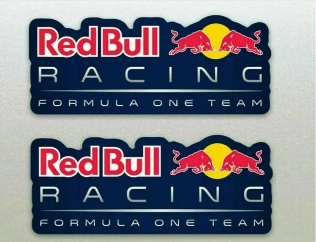 Adesivi sfondo blu Red Bull (F1) Formula Uno Racing x 2 furgoni auto ecc. 125 mm