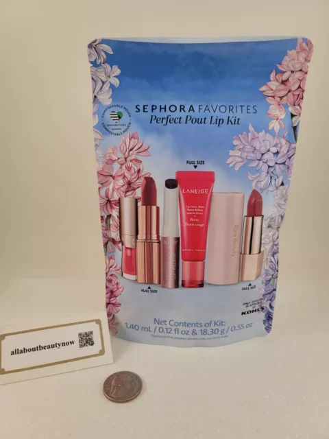 Sephora Favorites Perfect Pout Lip Kit de 5 Piezas Edición Limitada Nuevo SELLADO