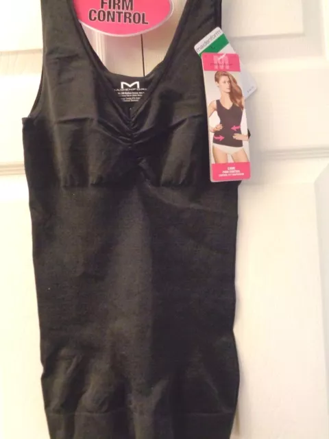 Maidenform Control It Firm Shaper V Neck Shiny Seamless Cami Tank Top 12599