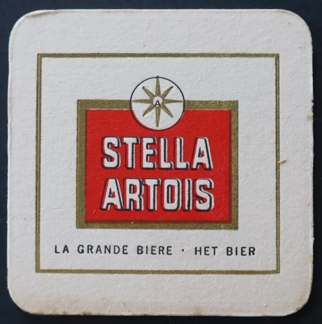 Sous-bock bière STELLA ARTOIS la grande bière coaster beermat Bierdeckel 12