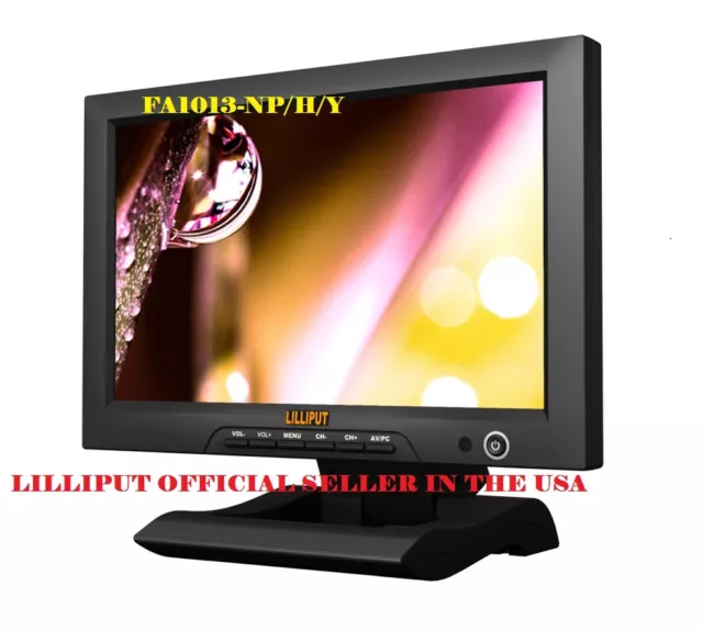 LILLIPUT 10.1 " Fa1013-np/H / Y 16:9 HDMI En Champ Moniteur Avec / Ypbpr +Vidéo