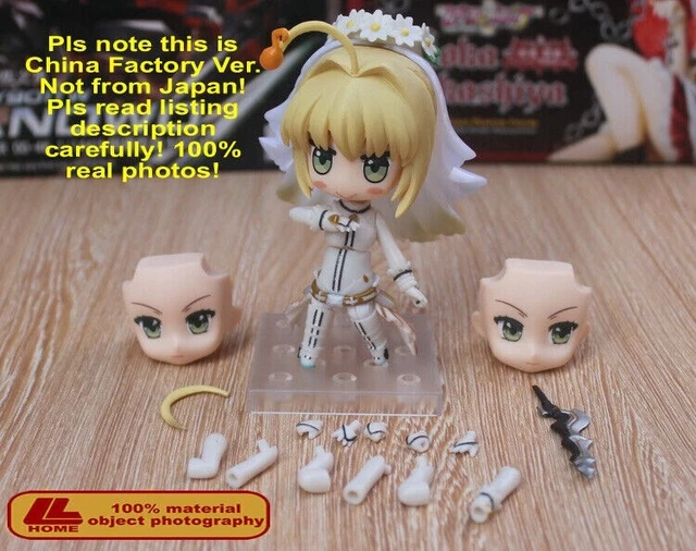 Anime Fate/EXTRA CCC Saber Bride Big Head 387 Cute PVC Action Figure Statue Gift