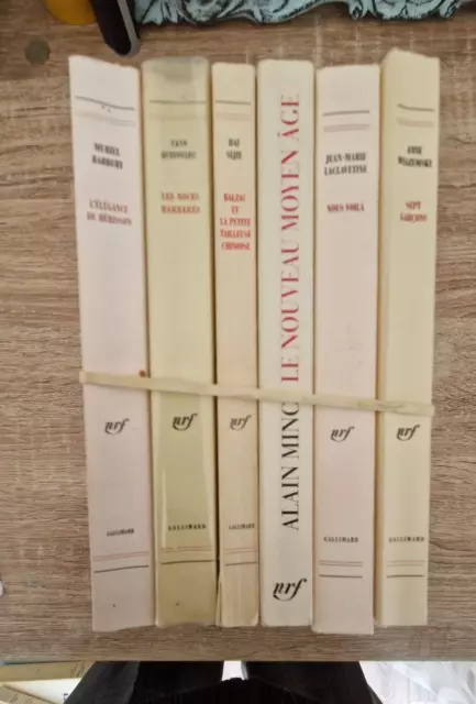 Lot De 6  Livres Nrf Gallimard