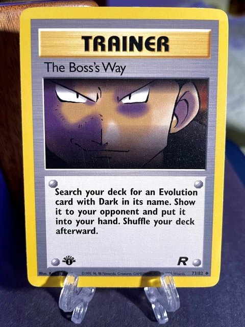 The Boss’s Way ~ NM 1st Edition Team Rocket 73/82 Pokémon TCG Trainer
